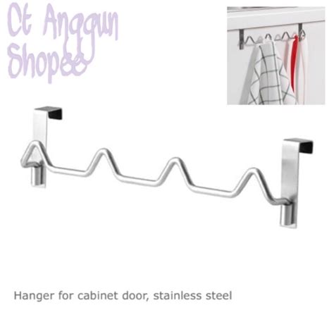 KLUNSA Hanger for cabinet door, stainless steel